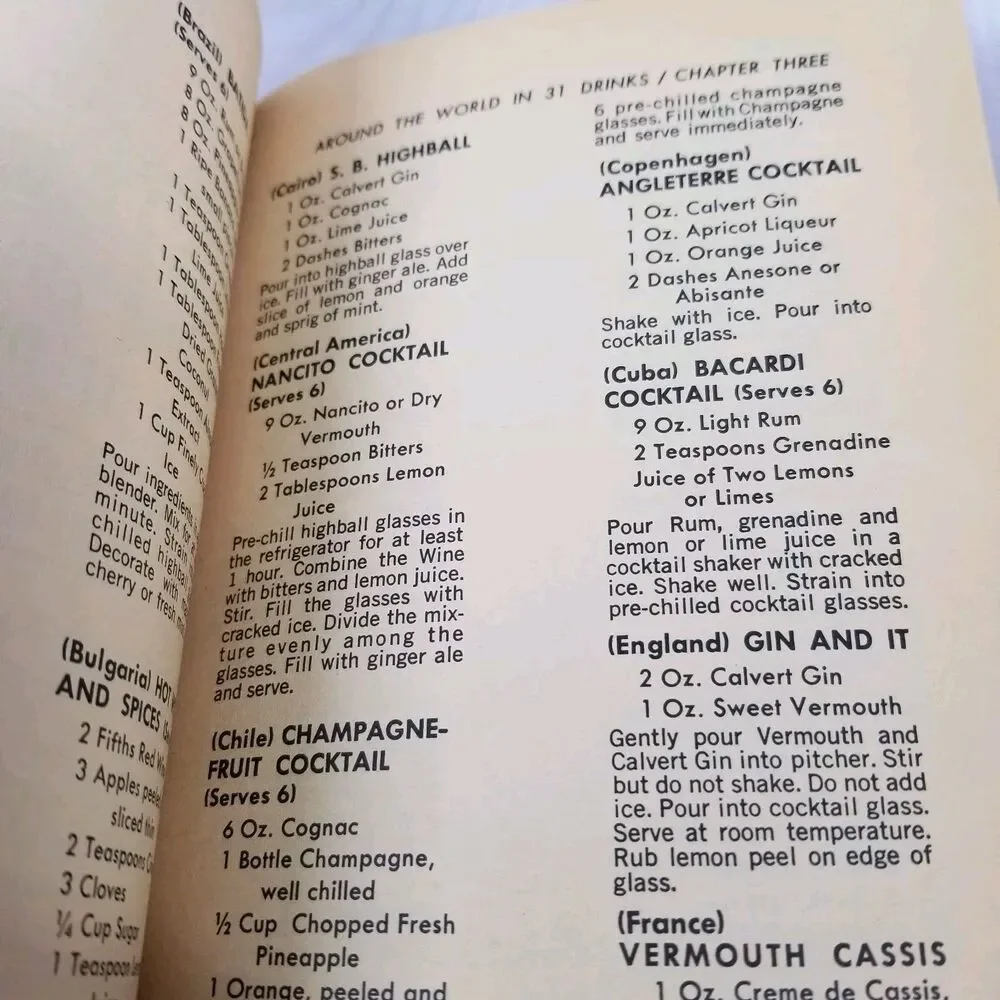 The Calvert Party Encyclopedia Vintage Cocktail Recipes Bartending Drinks MCM